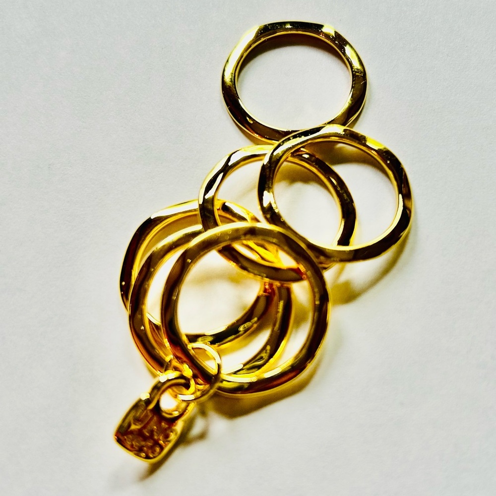 Gold Stacked Ring Set - image 2